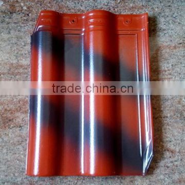 Hot Sell Double Color Ceramic Roof Tiles with 300x400x10mm Size