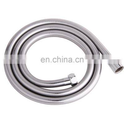 New design bath accessories 5 layer brass core nut silver powder PVC shower hose