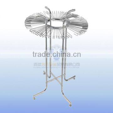 Metal spinning ties display rack with 4 legs