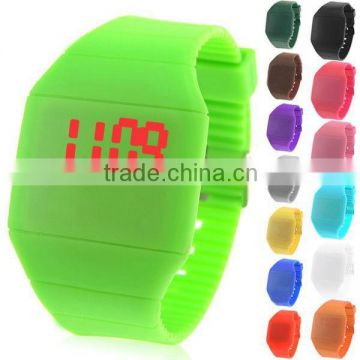 silicone slap watch cool watch fashion touch led watch