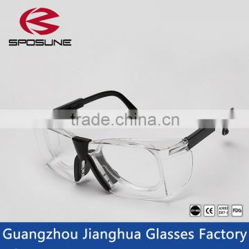 Made in China wholesale high impact resistance safety glass eye safety glasses with myopia frame insert