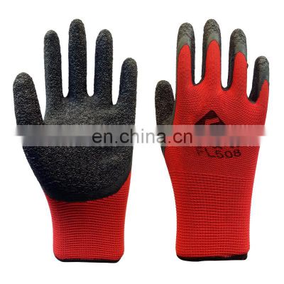 Wholesale Hand Protective Construction Cut Resistant Anti Slip Grip Heavy Duty Latex Coated Industrial Safety Gloves For Work