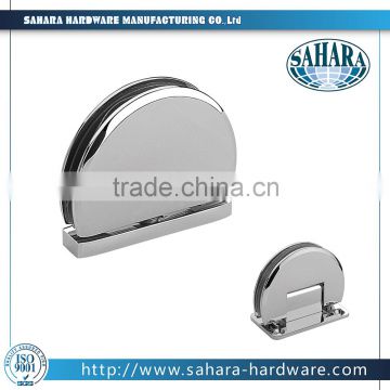 Semi-circle stainless steel brass 360 degree pivot glass shower door hinge
