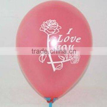 12" latex balloon with logo printing