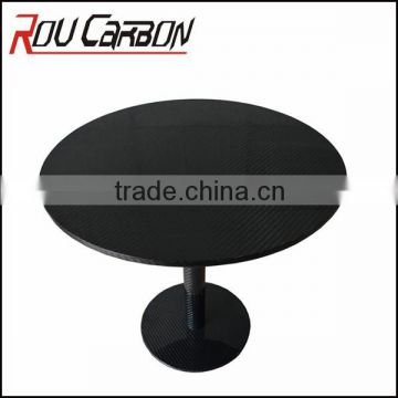 Round Bar Table-1Panel in Carbon Fiber, base in carbon fiber