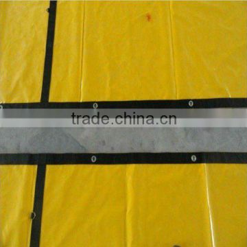 220gsm 1000d yellow laminate sheet reinforced tarpaulin&waterproof woven fabric tarpaulin