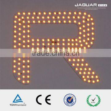 Printed round smd led circuit board assembly (pcb) with electronic components