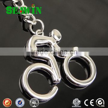 3D metal sports bicycle key chain