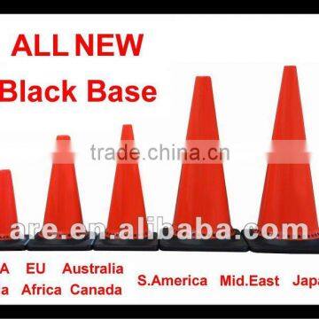 PVC Traffic Cone Black Base