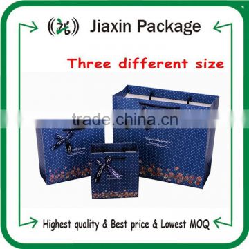 2015 customized luxury paper shopping bags packaging with handle