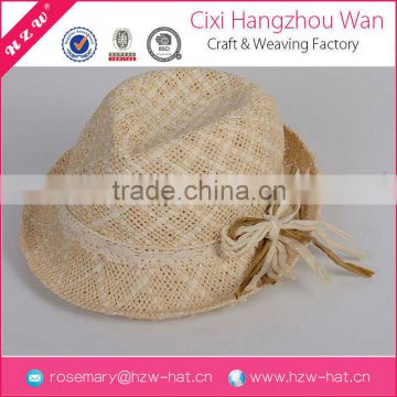 China new design popular cheaper fashion lace bow bucket hat