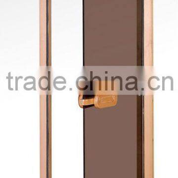 bronze tinted sauna glass door,cedar frame,70x190cm (KD-7004)