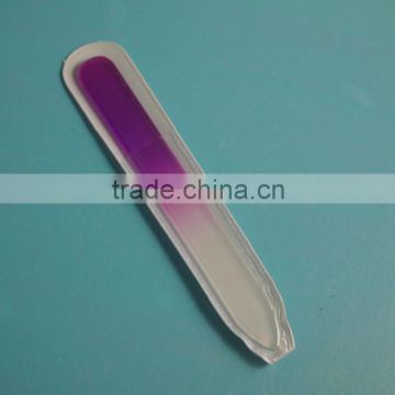 BLC-042 90mm Mini glass nail file with pvc bag packing acrylic nail file