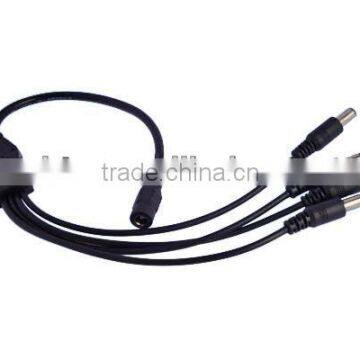CCTV power splitter 12v dc male to female cable 1 to 4