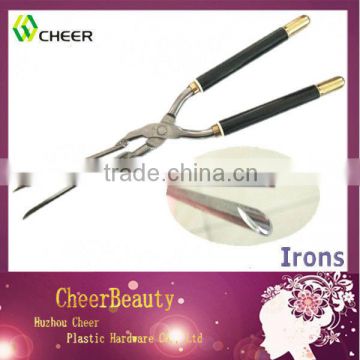 Beveled C shape hair curling iron CI013/hair straightener and curling iron/3 in 1 hair straightener and curling iron
