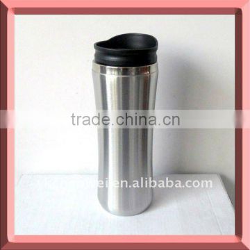 Double wall stainless steel travel tumbler