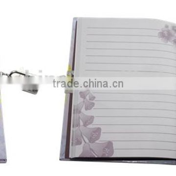 Promotional custom printing notebook with lock and key