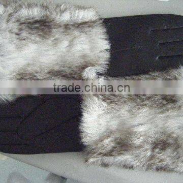 leather gloves/pu gloves with Snake Pattern