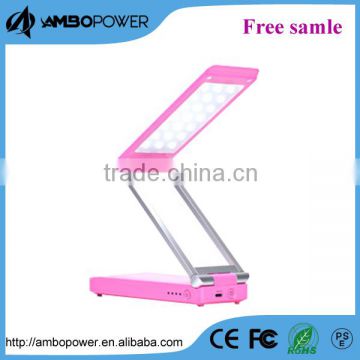 Foldable led lamb kinetic energy cell phone power bank charger