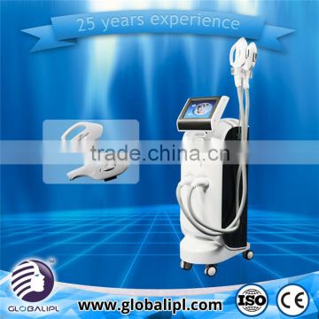 Hot selling ipl hair removal machine with three handles for wholesales