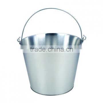 decorative special custom design metal bucket tin box for gift packaging