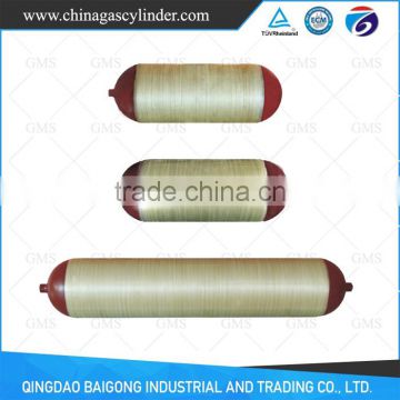 Hoop-wrapped glass fiber composite materials CNG cylinder