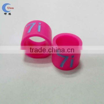 Custom Numeric Character Silicon Finger Ring