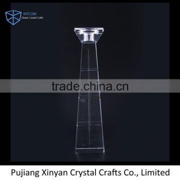 Top selling super quality custom antique crystal candle holder with different size