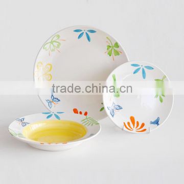18pcs ceramic dinnerware set with handpainting