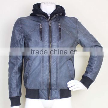Cheap Genuine Man PU Leather Jacket