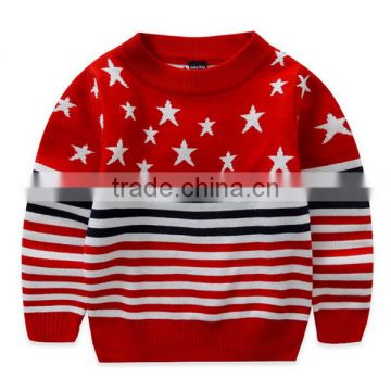 Children's Clothing Wholesale Pullover Chrismas Striped Sweater Pullovers