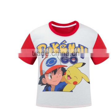 New Kids Boys Girls Toddlers Pokemon GO Cute Pikachu Cartoon Tops T Shirt Tees