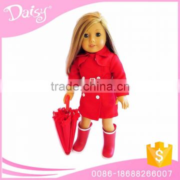 Custom made 18 inch woven red barbiee dress