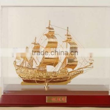 Luxury Shinning Sailing boat , Ship Model For Home Decoration JC-05