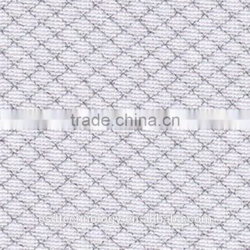 100% Polyester Low Triboelectric Voltage Antistatic Fabric Diamond Pattern 130gsm