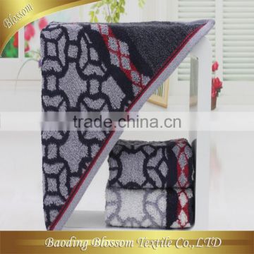 textiles china wholesale supplier comfortbale bamboo fiber jacquard yarn dyed children towel 20*20cm