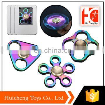 alibaba wholesale release stress toys alloy rainbow high quality spinner for sale