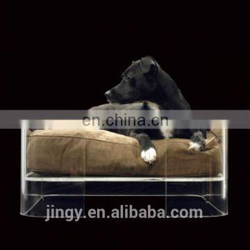 clear acrylic handmade small elegant baby dog dry bed