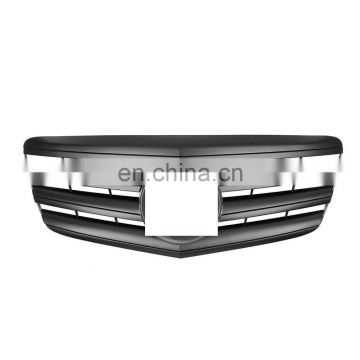 2007-2009 Front Grill Grille Matte Black For Mercedes Benz E-Class W211 4 Fin