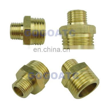 10pcs a lot GOGO Brass copper pipe fitting reducing male adapter 1/8 1/4 3/8 1/2 inch BSPP union metal connector air valve joint