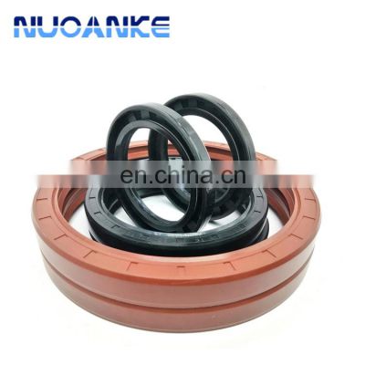 Free Samples China Factory NBR FKM ACM Double Lip Rotary Shaft OilSeal Bearing Wiper Skeleton TC Rubber Oil Seal NBR