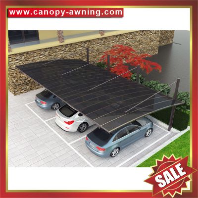 outdoor alu aluminum PC polycarbonate cantilevered braces carport park car shelter canopy awning cover for sale