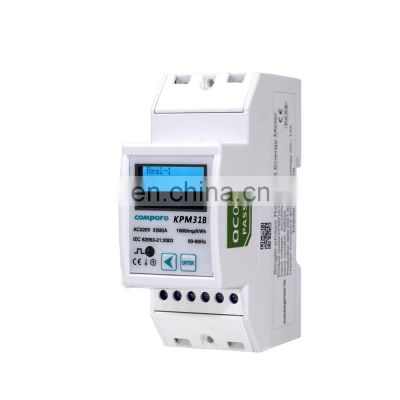 Remote control digital meter AC smart DIN rail single phase rs485 electrical meter