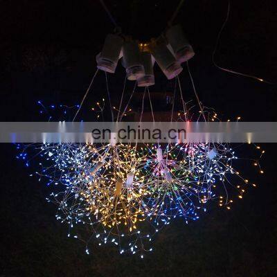 LED Copper Wire String Lights Hanging Firework Lamp Remote Control Home Garden Party