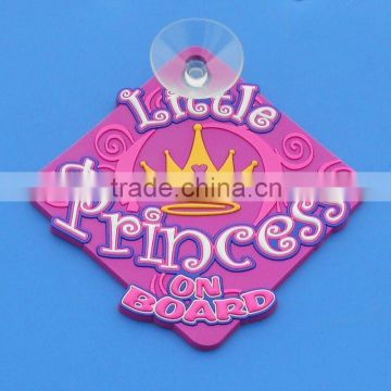 PVC Baby On Board Car Sign, Princess On Board Sticker