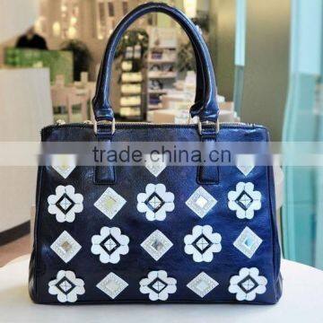 2016 China factory price genuine handbag unique fancy women bags taobao fashion lady bag