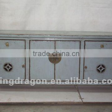 chinese antique furniture pine wood Shanxi two drawer two door cabinet