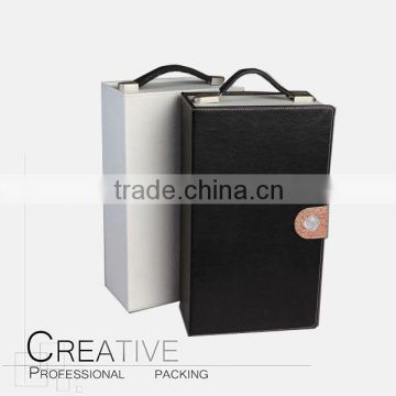 Double bottle leather Wine Carrier pu leather wine box                        
                                                Quality Choice
