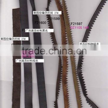 Garments accessories PU PIPNG leather like PU TAPE