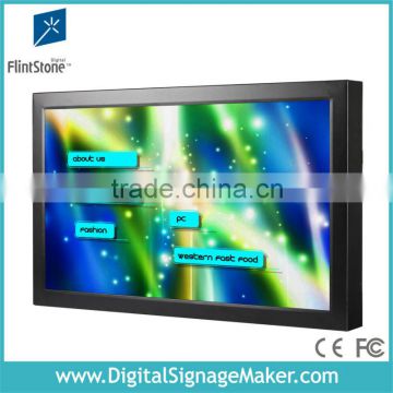 Touching screen 22" advertising monitor